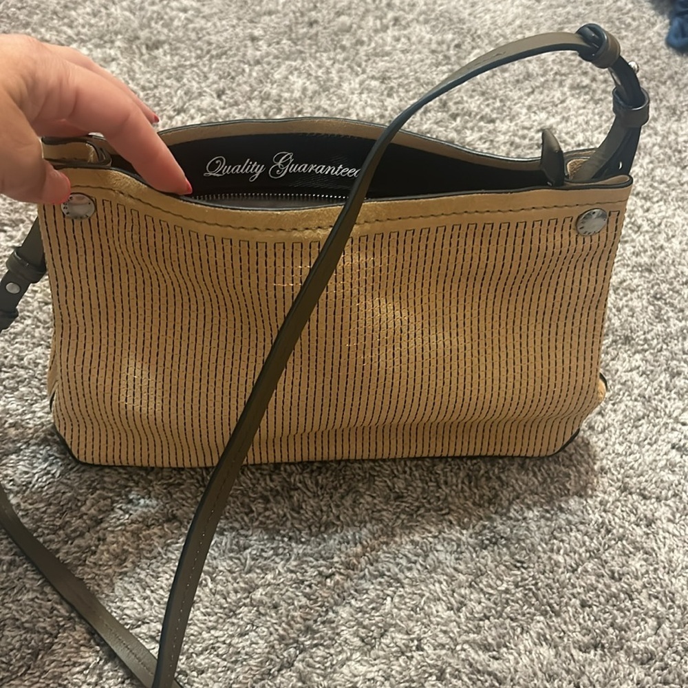 NWOT New Rag & Bone Compass Stitched Embroidered Suede Crossbody Bag Purse - Picture 5 of 10